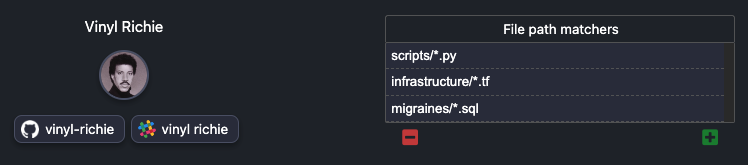 Choose file patterns